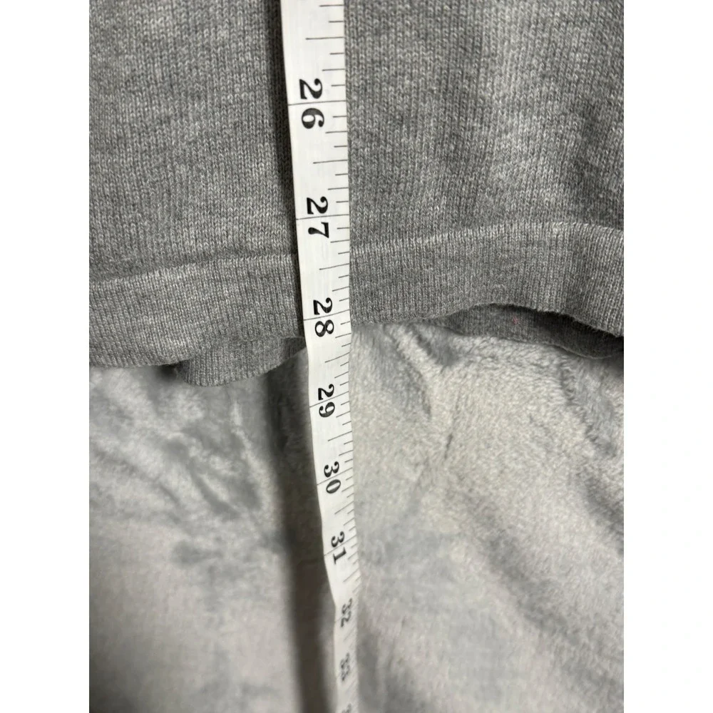 Prana Gray sweater Long‎ Sleeve waffle color block men's Medium Organic Cotton